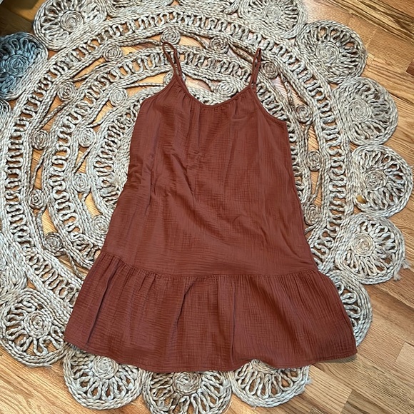 Universal Thread | Dresses | Target Rust Ruffle Bottom Dress | Poshmark
